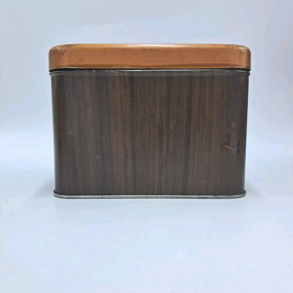 Kenmore Brown Metal Canister Set-Flour-Sugar-Coffee-Tea-Mid Century Kitchen-READ - Picture 8 of 16